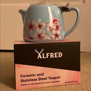 Alfred ceramic/stainless steel teapot - 20 oz.